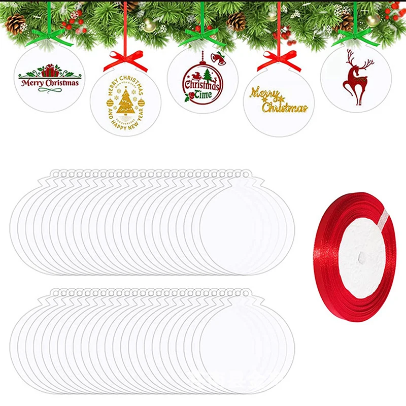 24 шт. акриловые пустые подвески