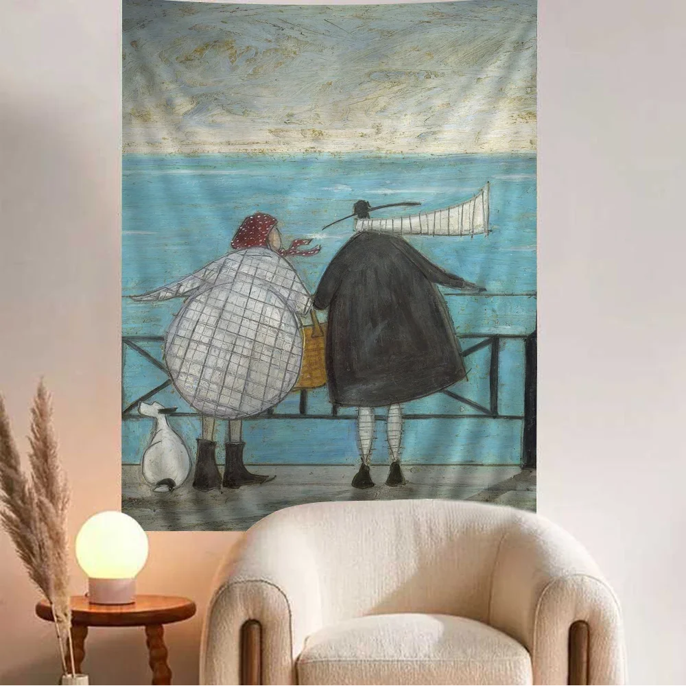 Настенный Гобелен Sam Toft с абстрактным ландшафтом искусство научная фантастика