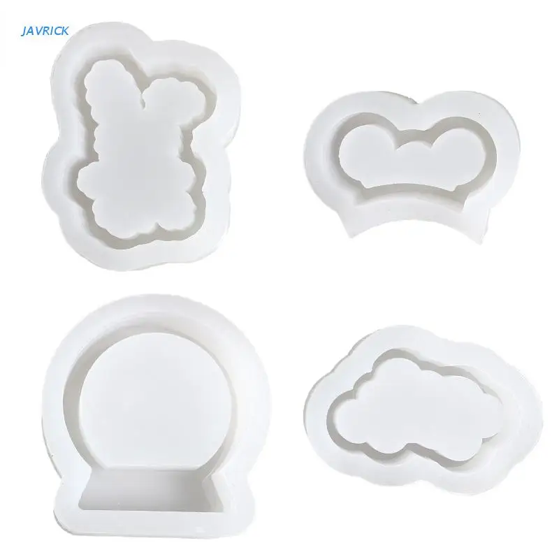 

Rabbit Butt Cloud Gashapon Machine Silicone Epoxy Resin Mold DIY Keychain Pendant Jewelry for Bag Decorations Crafts