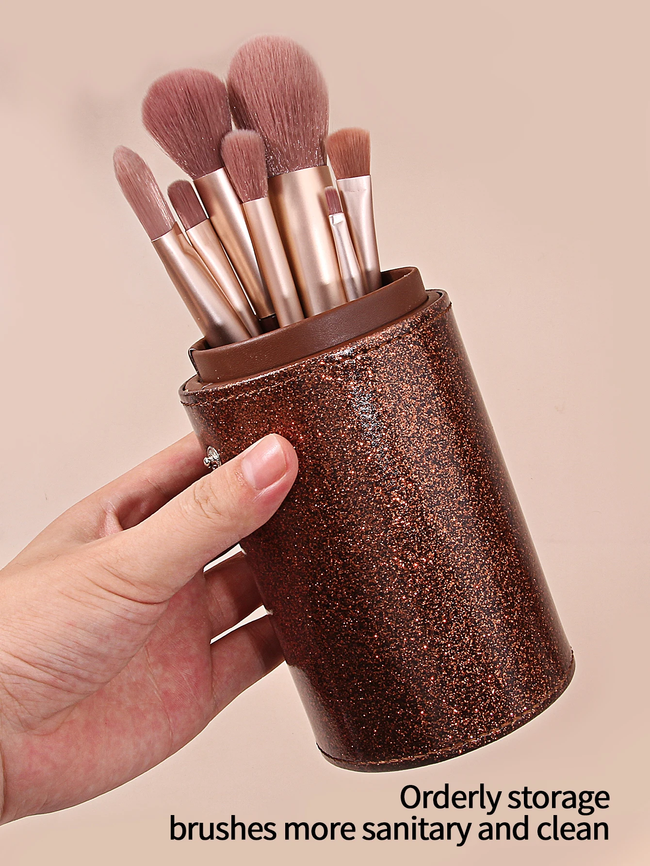 Женский Держатель Для Кистей Макияжа С Водонепроницаемой И Пылезащитной Крышкой