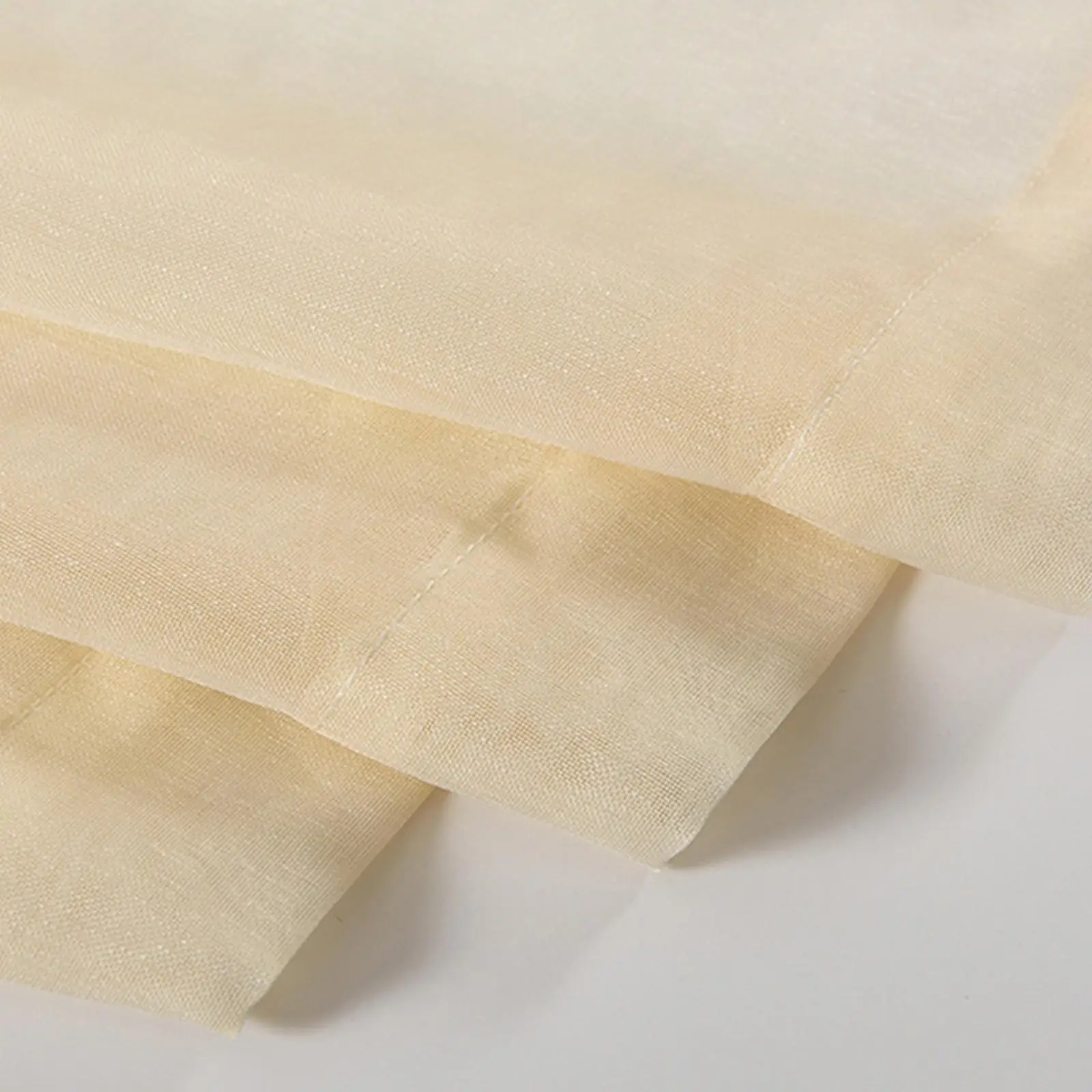 Льняные прозрачные шторы 2 шт. вертикальные драпировки однотонные для спальни