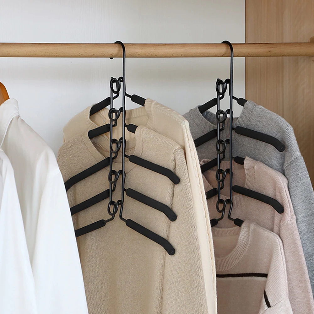 

5-слойная Бытовая цельная вешалка для одежды, экономия места в помещении, вешалка для сушки одежды, съемный держатель для хранения