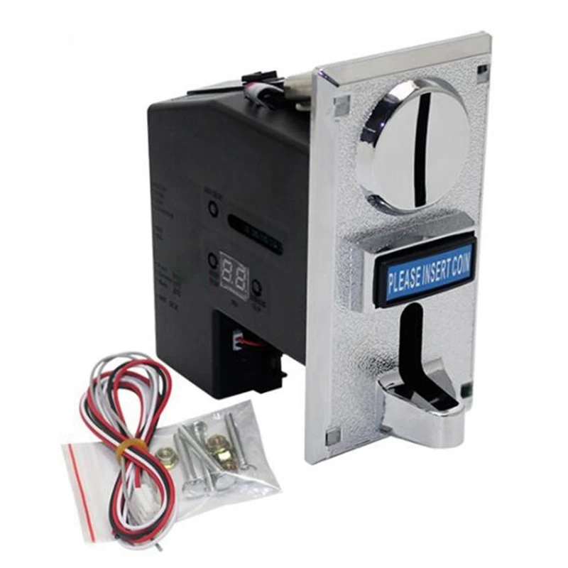 

2X Programable Plastic Multi Coin Acceptor Electronic Roll Down Coin Acceptor Selector Mechanism Side Coin Selector