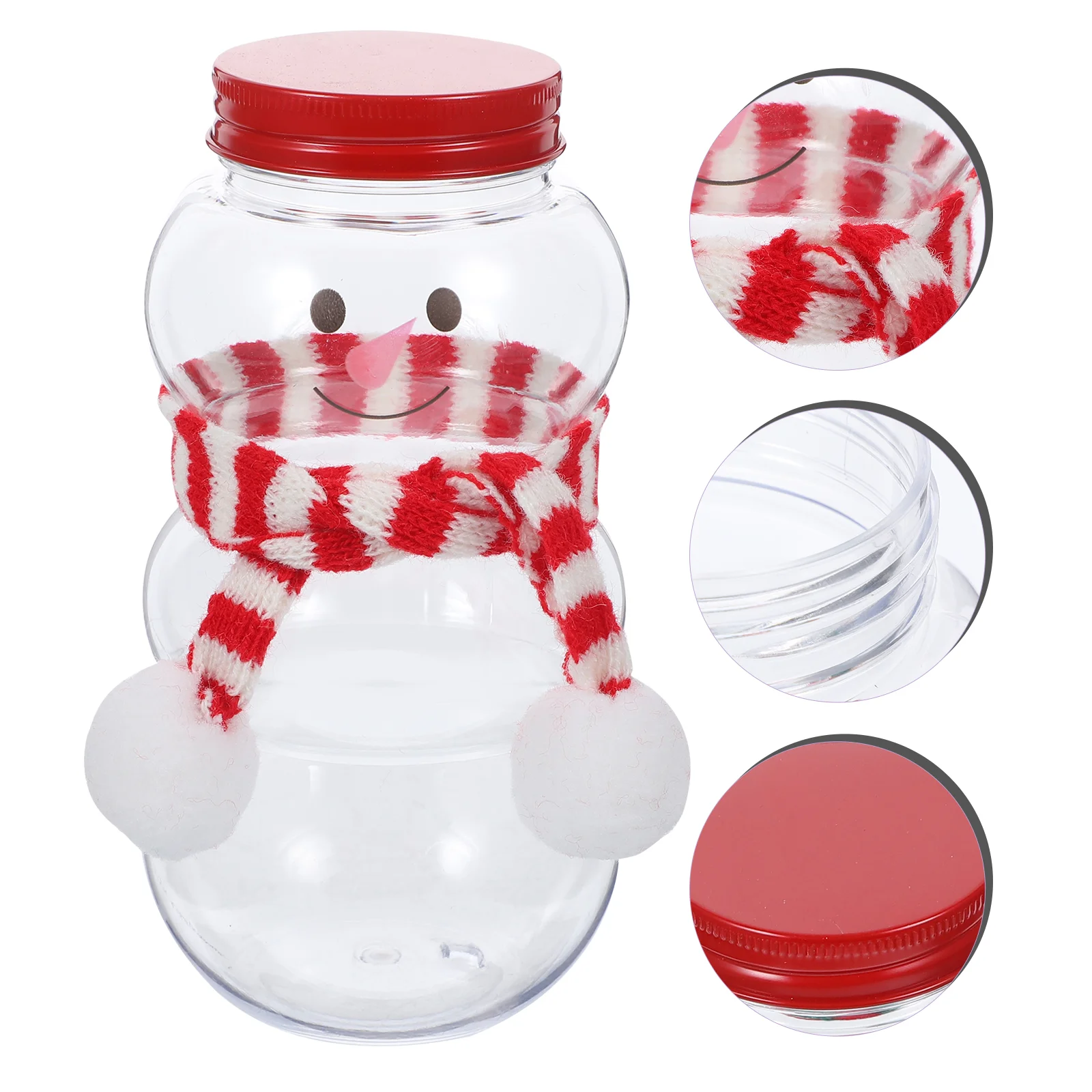 

Christmas Bottle Milk Tea Bottles Drinking Candy Jars Empty Juice Beverage Plastic
