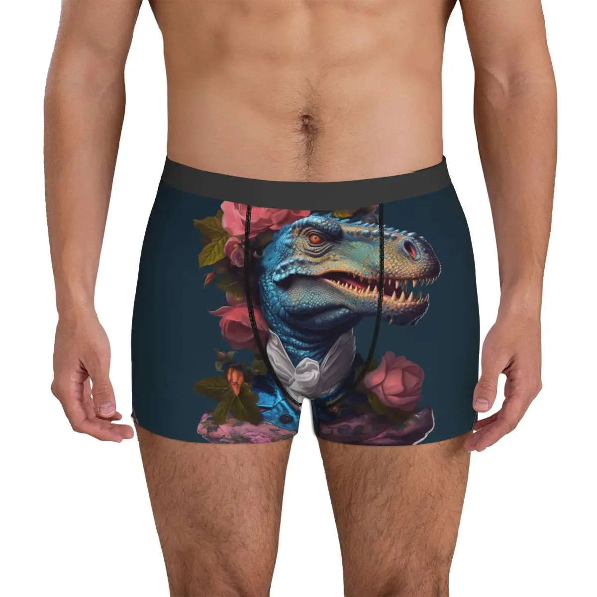 

Нижнее белье с рисунком динозавра; Восхитительная одежда; Мужские шорты с изображением портретов; Эластичные трусы-боксеры; Высококачественные сублимационные трусы