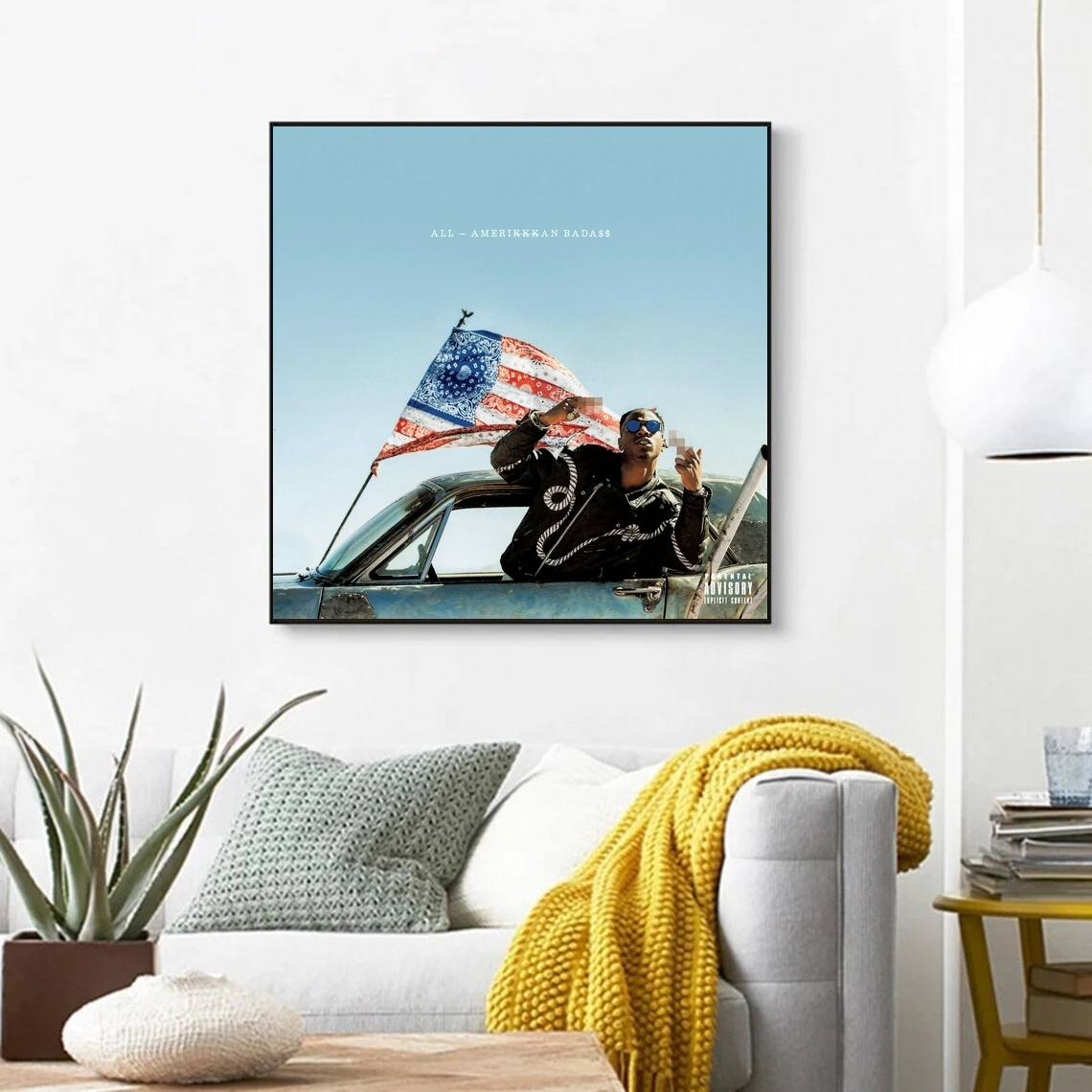 Joey Bada$$ ALL AMERIKKKAN BADA$$ Музыкальный альбом Плакат Холст Художественный принт