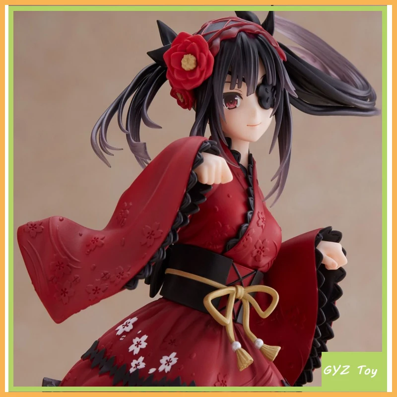 

18cm Original Taito Coreful Anime Date A Live Tokisaki Kurumi Japanese Goth Pvc Action Figure Model Toys Kids Christmas Gifts