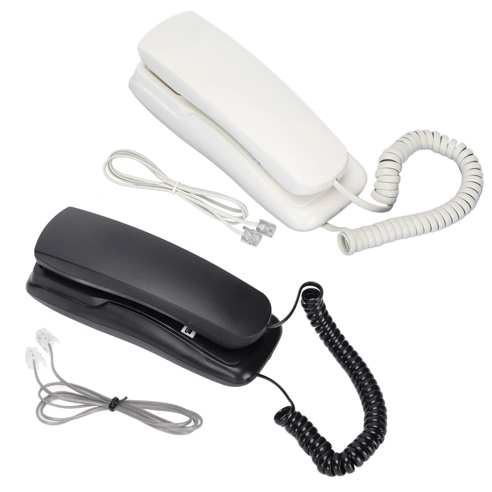 

Mini Phone Wall Mount Landline Telephone Extension No Caller ID Desktop Wired Fixed Phone for Home Office Hotel Business