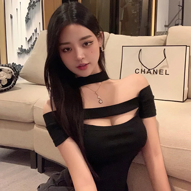 

Y2K Sexy Top Women 2023 Summer White Black Short Sleeve T Shirts Streetwear Slim Korean Fashion Ins Harajuku Style Salt Vintage