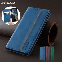leather wallet flip cover for samsung galaxy s22 ultra s20 fe s21 plus s10 a13 a12 a32 a52s a72 magnetic full protect cards case