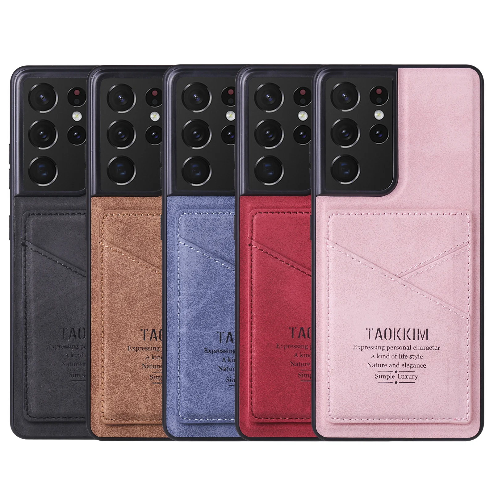 

Suitable for the new for Samsung S21 ultra velvet mobile phone leather case Galaxy A72 bracket card mobile phone back case