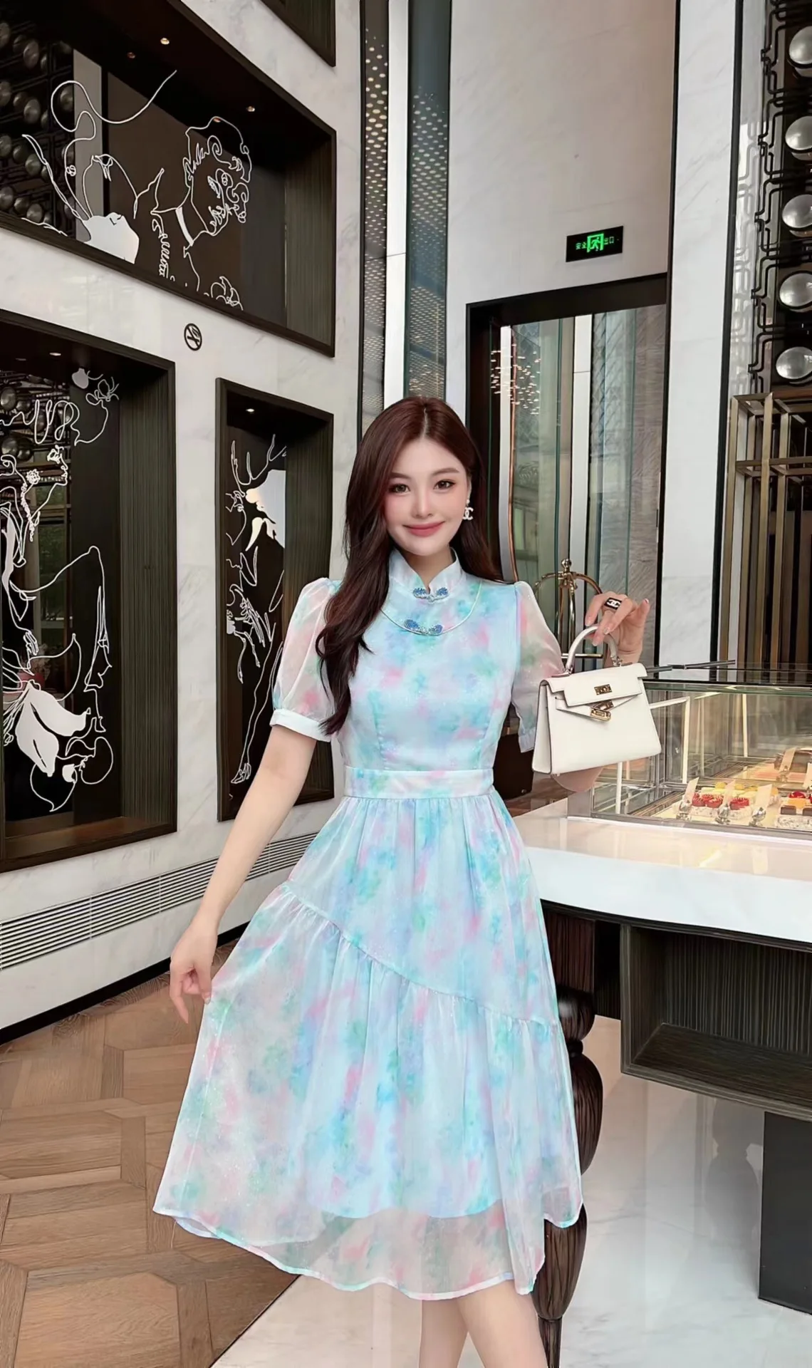 

2023 Spring/Summer Fashion New Women's Clothing Printed Dress 0704