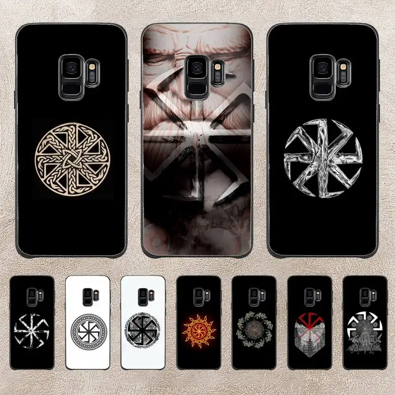 

Slavic Symbol Kolovrat Phone Case For Samsung Galaxy A51 A50 A71 A21s A31 A41 A10 A20 A70 A30 A22 A02s A13 A53 5G Cover Coque