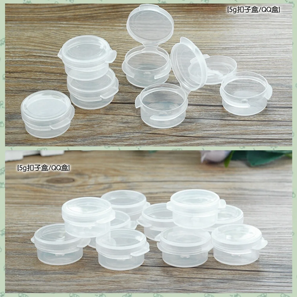 

50pcs Makeup Jar Mini Sample Bottle Sealing Up Pot Face Cream Container Portable Box
