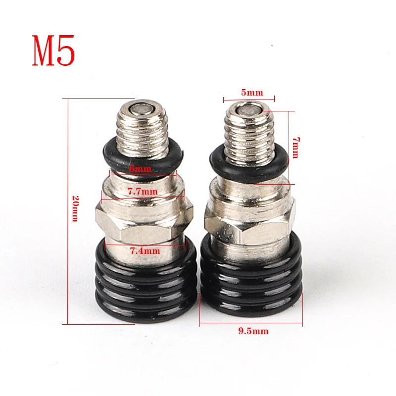 

Клапан Воздушной вилки M5x0.8 для Honda CR 80 85 125 250 500 CRF 250R 250X 450R 450X 250RX 450RX Kawasaki KX250F Yamaha Suzuki