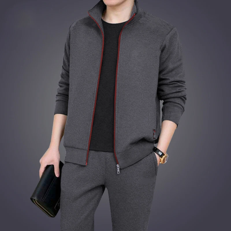 

Men's Sportswear Set Brand Tracksuits Two Pieces Sets Homme Clothes Hoodies+Pants Suit Male Streetswear Hoodie Jackets Plus Size