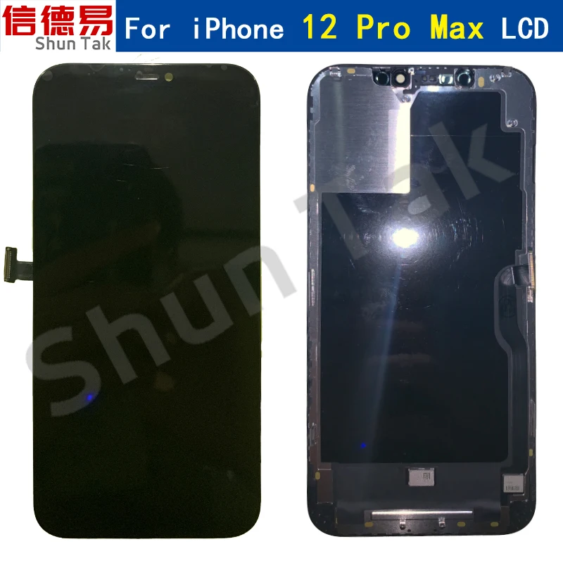 

100% New OLED LCD Screen For iPhone 12 Pro Max LCD Screen Digitizer Replacement Assembly With 3D Touch True Tones
