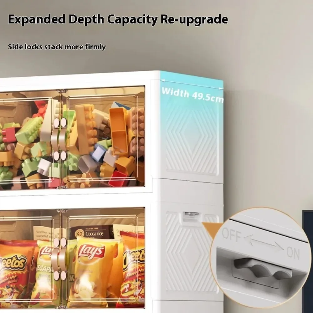 Складной шкаф напольный многослойный многофункциональный простой большой