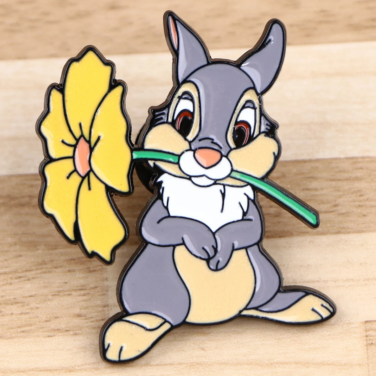 Классический металлический портфель с мультяшным Кроликом эмалированная брошь