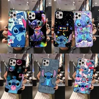 cute cartoon stitch phone case for iphone 13 12 11 pro mini xs max 8 7 plus x se 2020 xr cover