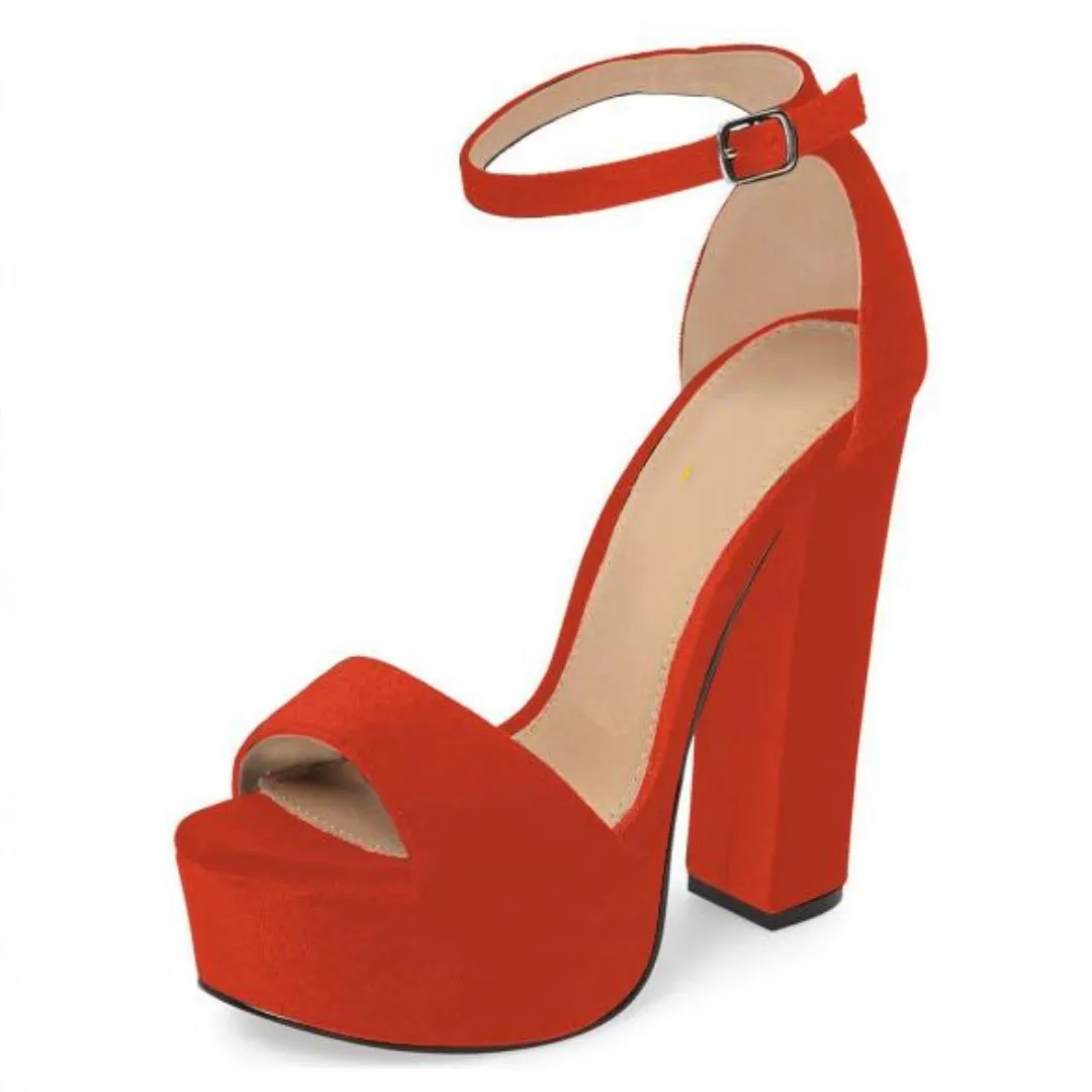 

SHOFOO shoes Fashion women's high-heeled sandals. About 13 cm heel height. Summer women's shoes Thick heels Fashion show banquet