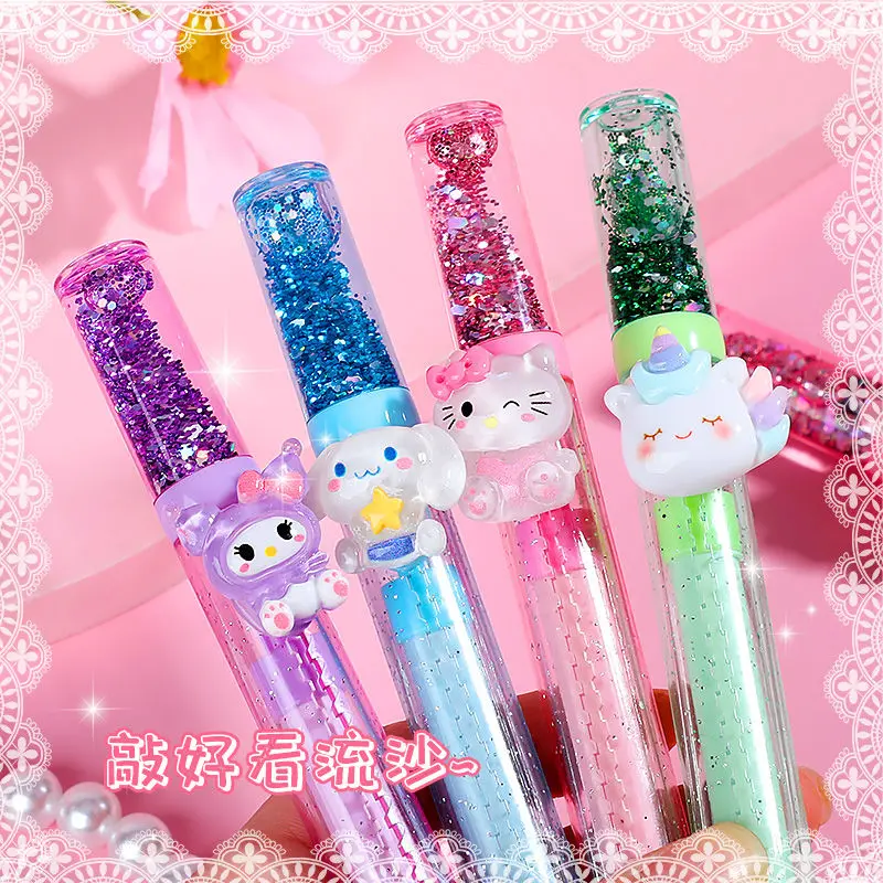 Hello Kitty Kuromi My melody Pochacco милый зыбучий песок двухтактный ластик выдвижной маленький