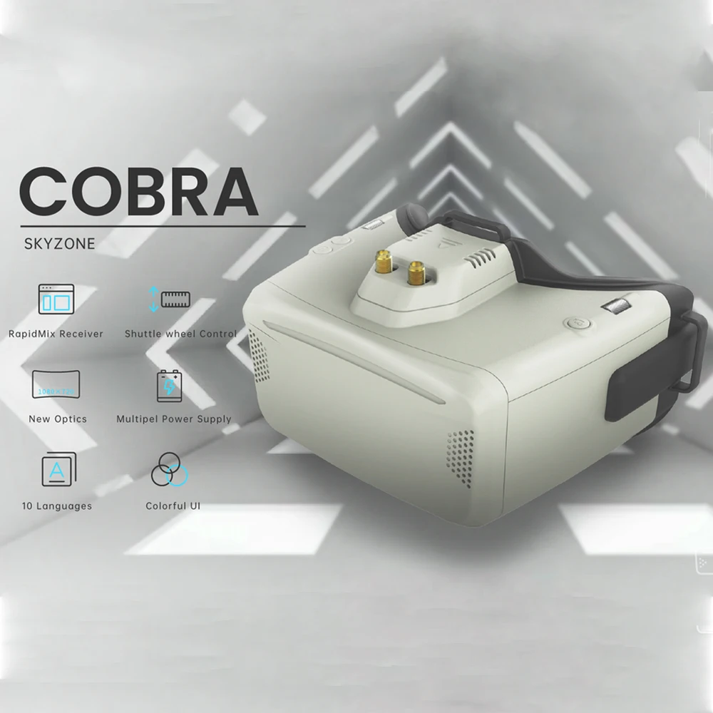 

Skyzone Cobra X Cobra S RapidMix Receiver FPV Goggles 1280x720 5.8Ghz 48CH with Head Tracker DVR for RC Drone Equipment X-cobra