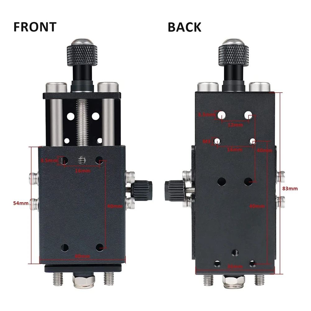 Z Axis Height Adjuster Lift Focus Control Set for TTS 25 55 TT-5.5S Engraver Module Lifting