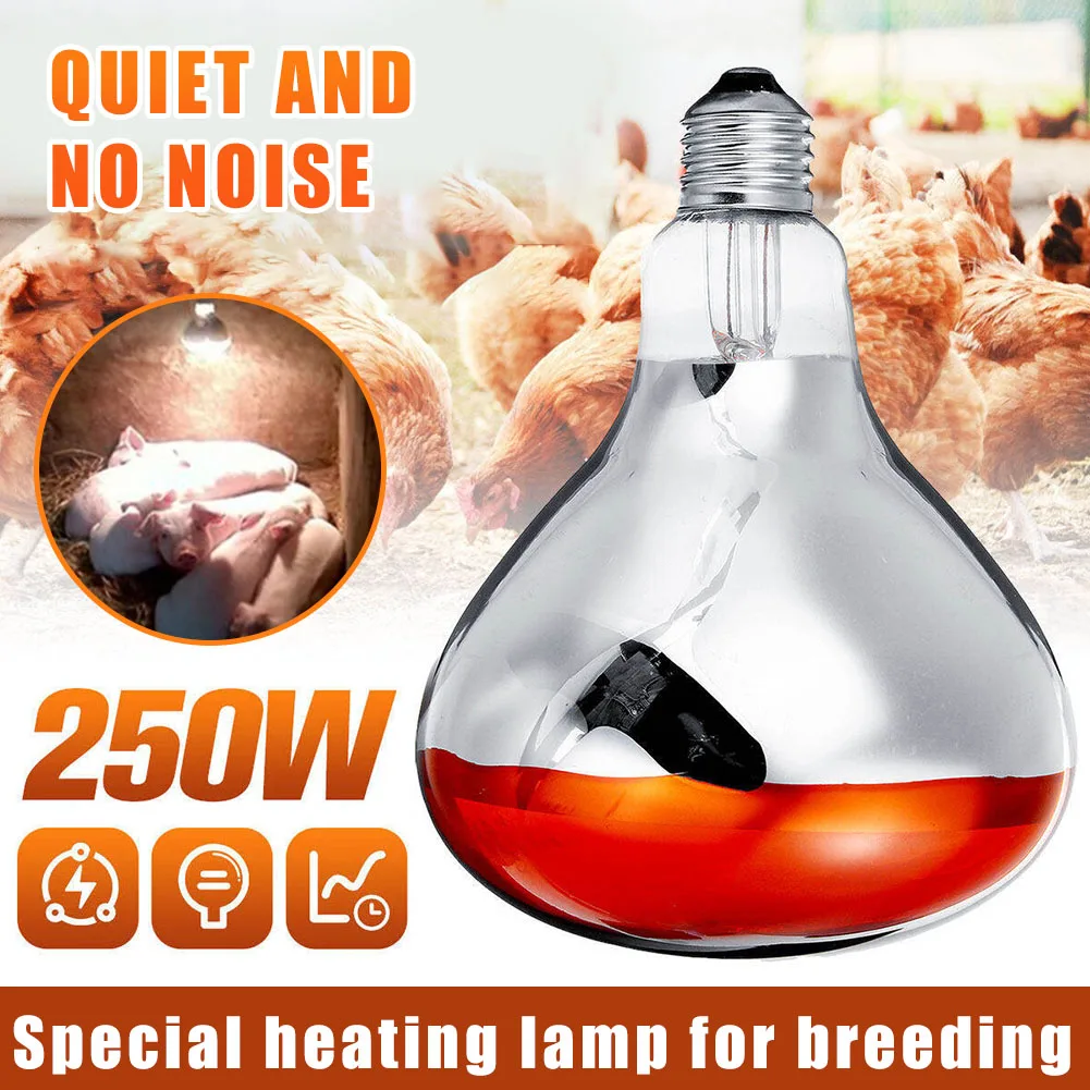 

Cultivation Heating Lamp Instant Heating Waterproof for Lamb Ducks Breeding Warm Animal Lamp Household Brooders Warmer pjop