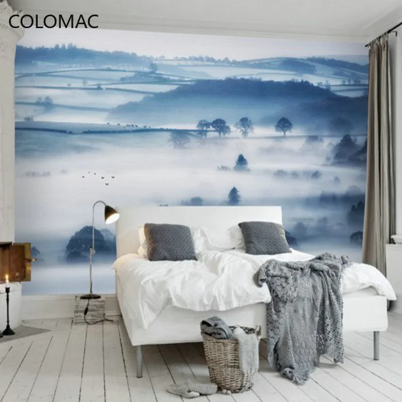 

Colomac Custom Photo Wallpaper 3D Modern Ink Landscape TV Sofa Bedroom Hotel Background Mural Dropshipping
