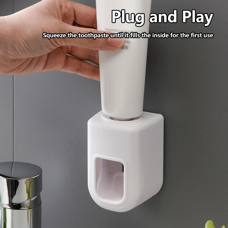 Автоматический Дозатор Зубной Пасты Настенный Пластиковый Съемный Доза Для