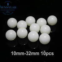 10pcslot laboratory ptfe diameter 10mm to 32mm pure white ball f4 stirring bead for school experiment
