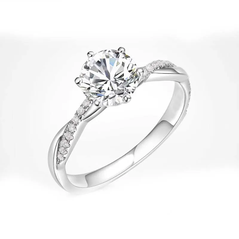 Keximakai Lab культивировать кольцо с бриллиантом женское из золота 18 карат