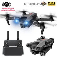 p5 drone professional 4k dual hd camera aerial fpv wifi photography infrared rc quadcopter helicopter foldable gift toy for boy