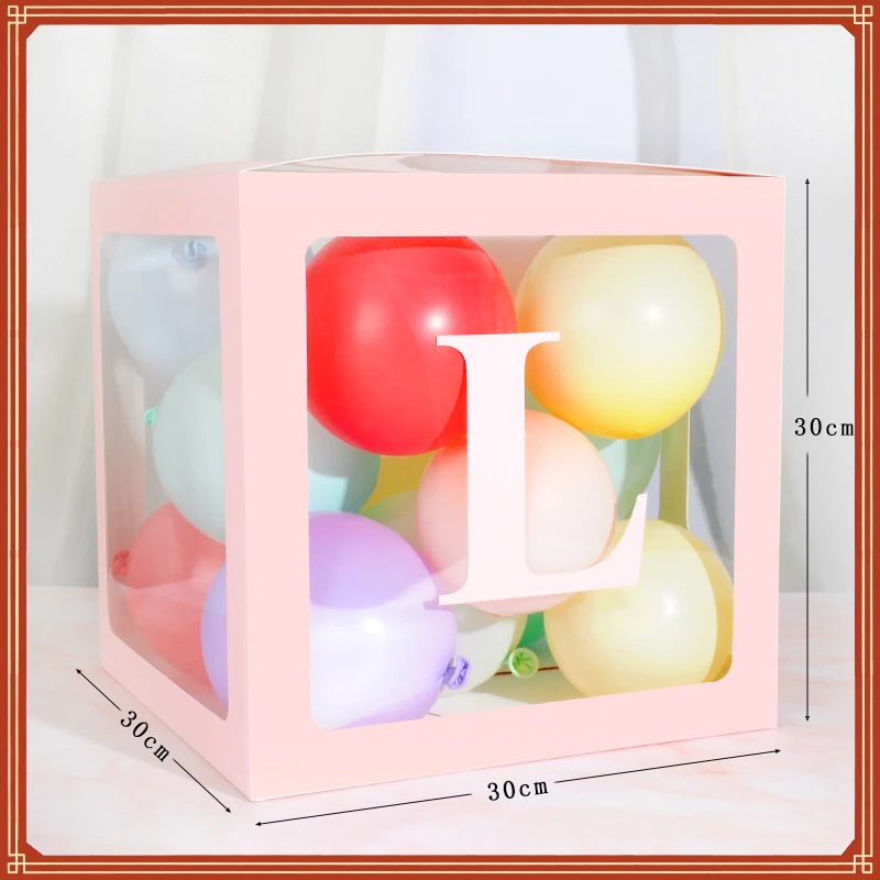 

Baby Shower Box Balloon Air Balls First 1 1st Birthday Party Decorations Kids Baloon Ballons Babyshower Wedding Boy Girl