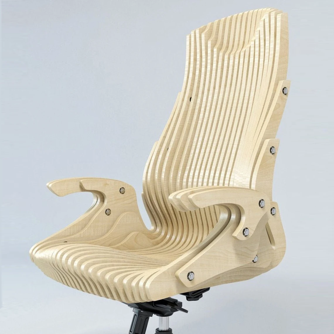 Сделать кресло офисное. Кресло параметрическое Параметрика. Параметрика из фанеры мебель. Кресло Параметрика из фанеры. Параметрическое компьютерное кресло Gamus.