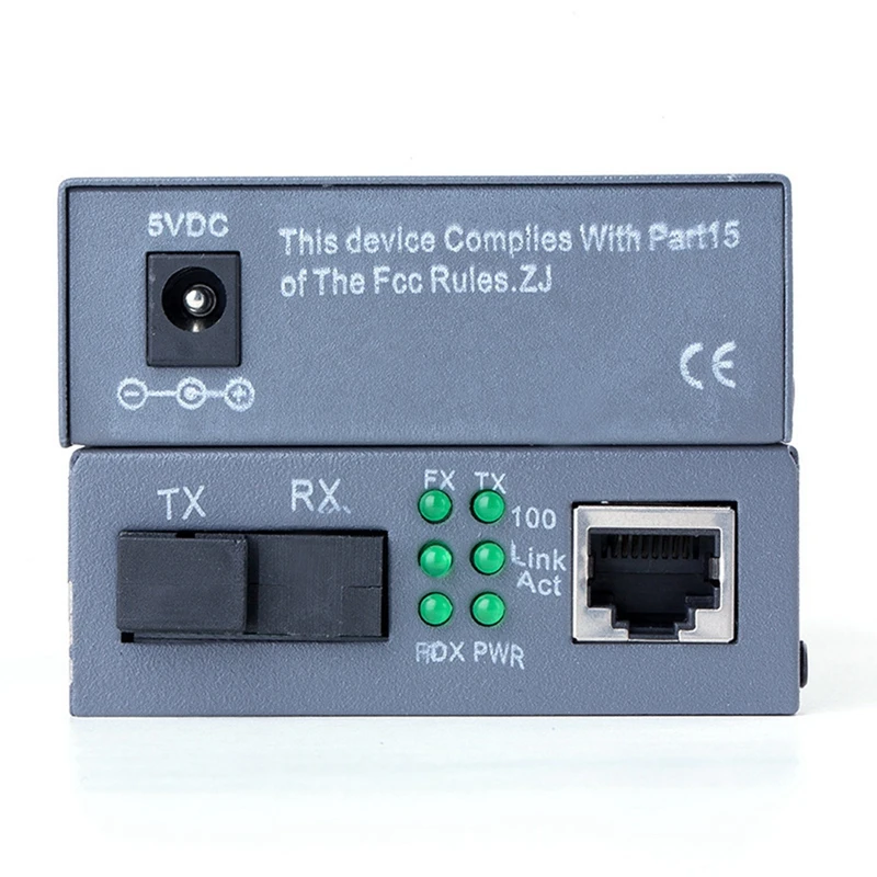 1 пара HTB-3100 25Km SC 10/100M волоконный трансивер одномодовый одноволоконный