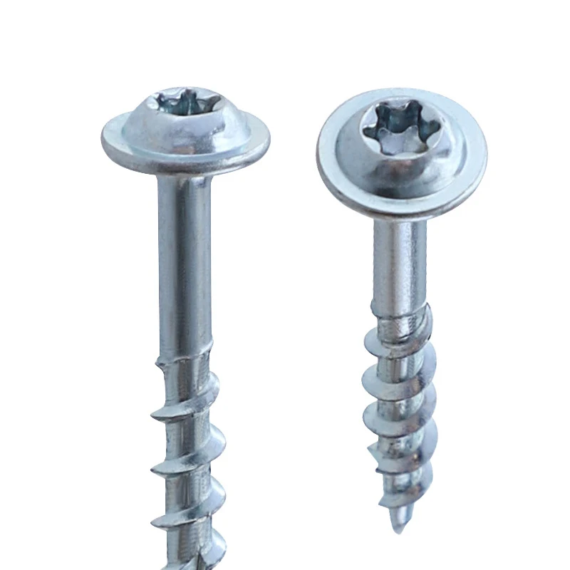 

Woodworking Screws Galvanized Coarse Thread Round Head T20 Phillips Pocket Torx Screws 1-1/4"
