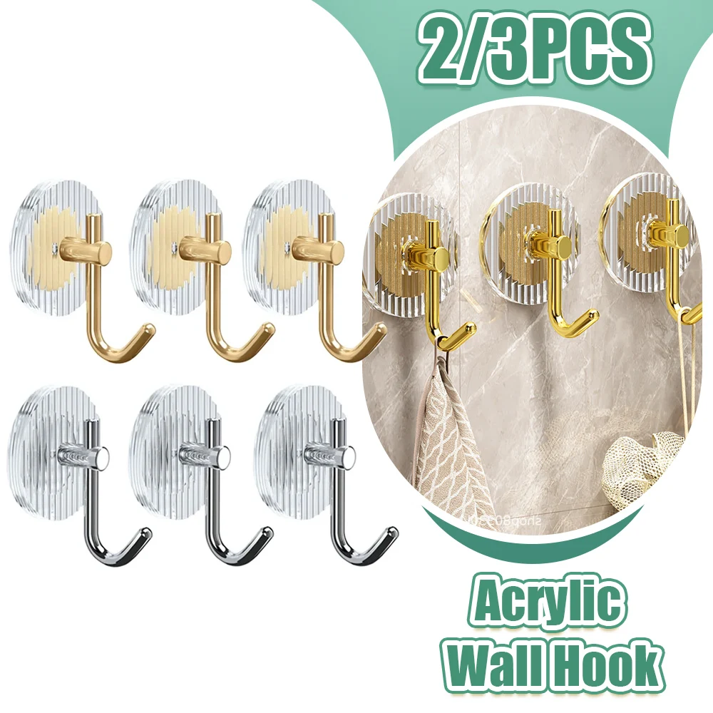 Акриловый Самоклеящийся Настенный Крючок Многоцелевой Держатель Для Полотенец