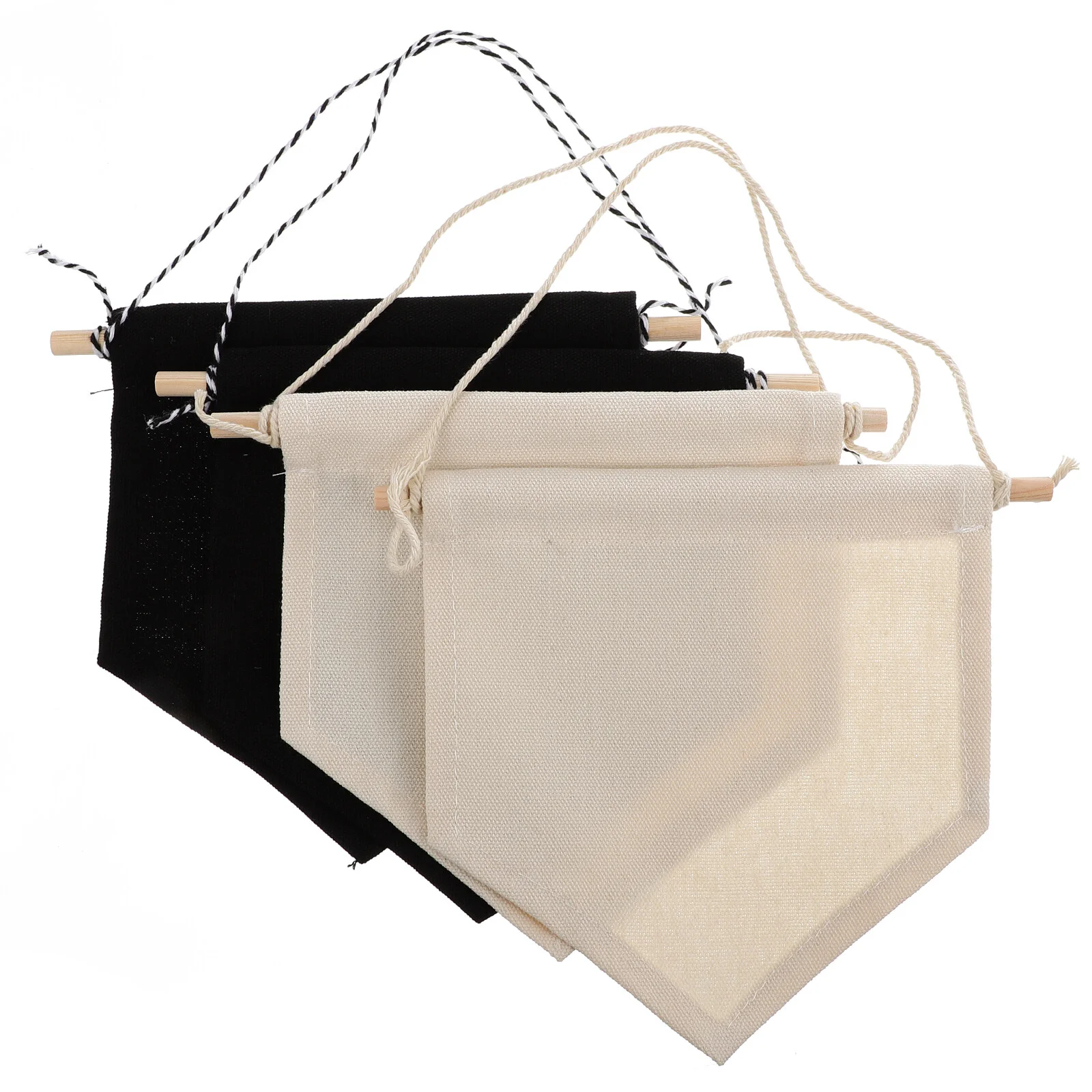 

Blank Canvas Hanging Flag Pin Display Banner Brooch Creative Badge Storage Wall