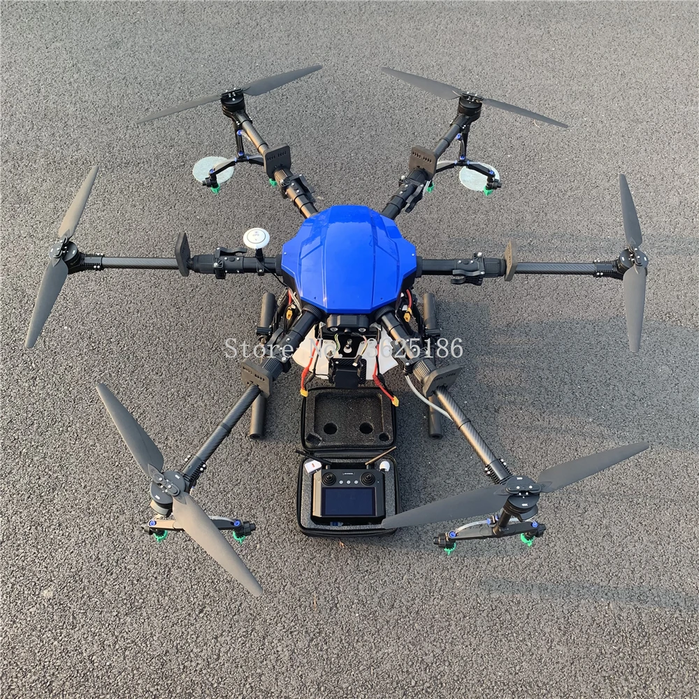 

E610P Frame10L 10KG water tank 6-axis agricultural spraying drone Hobbywing X6 power T12 H12 RCJIYI FC and battery Full set