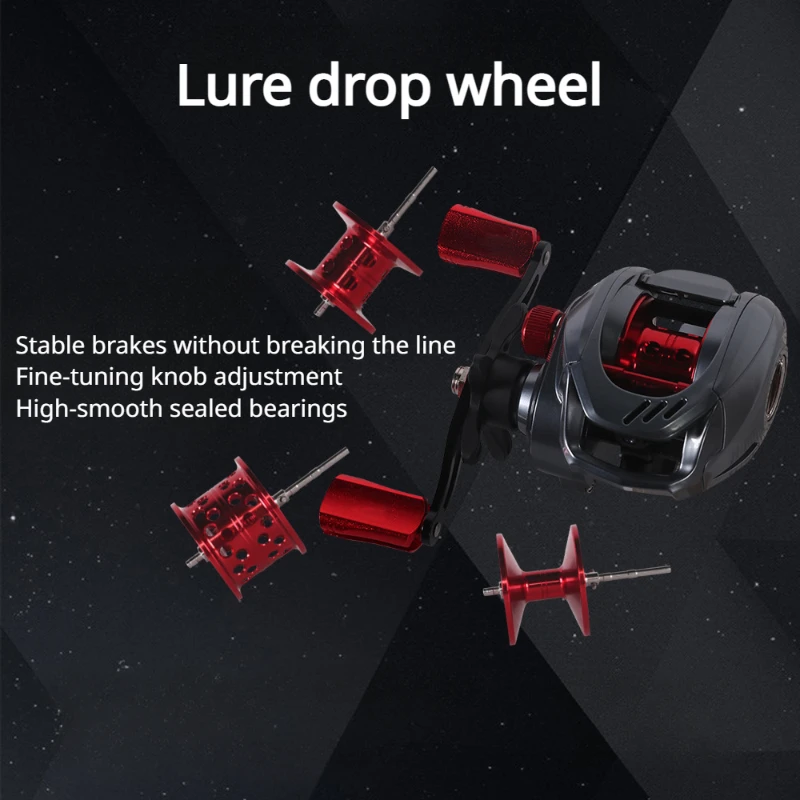 Water Drop Wheel Metal Long-range Anti-explosion Line Magnetic Brake Ultra-light Micro-object Road Sub-wheel Raft Fishing Reel