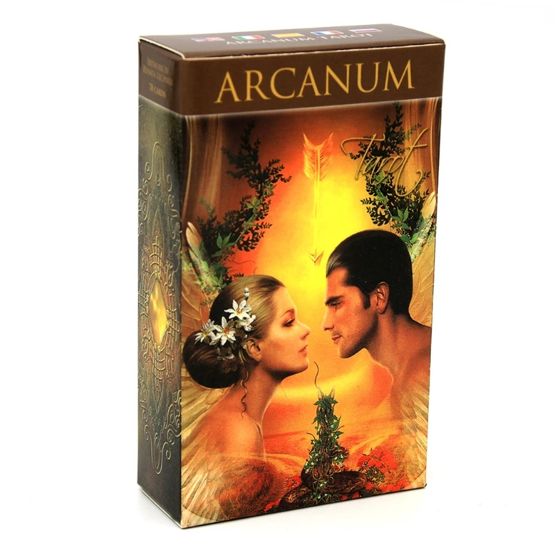 Полноценный английский Arcanum Tarot 78 карт колода таинственных гадания игральные