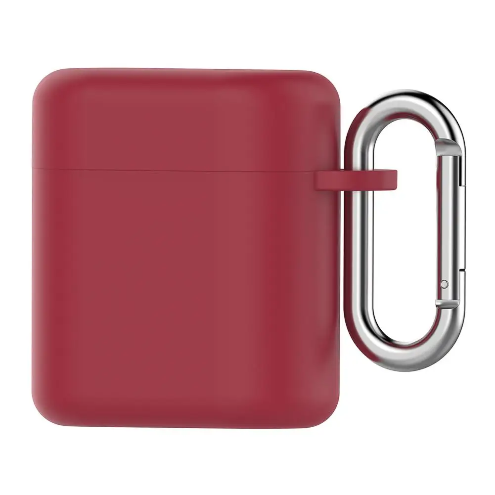 Силиконовый защитный чехол с карабином для Huawei Freebuds2/Honor Flypods Pro оснащенный