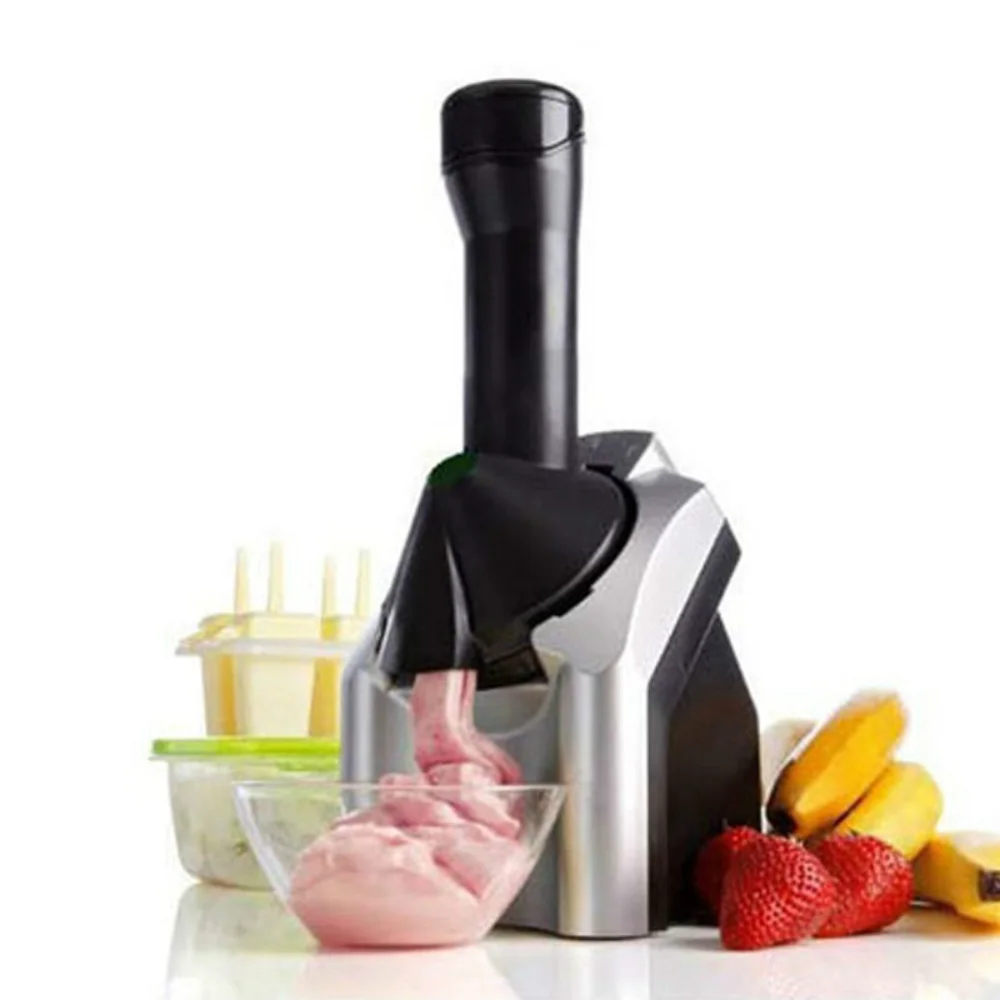 Automatic Ice Cream Maker Electric Frozen Fruit Dessert Icecream Pressing Machine Frozen Yogurt Milkshake Squeezer EU Plug