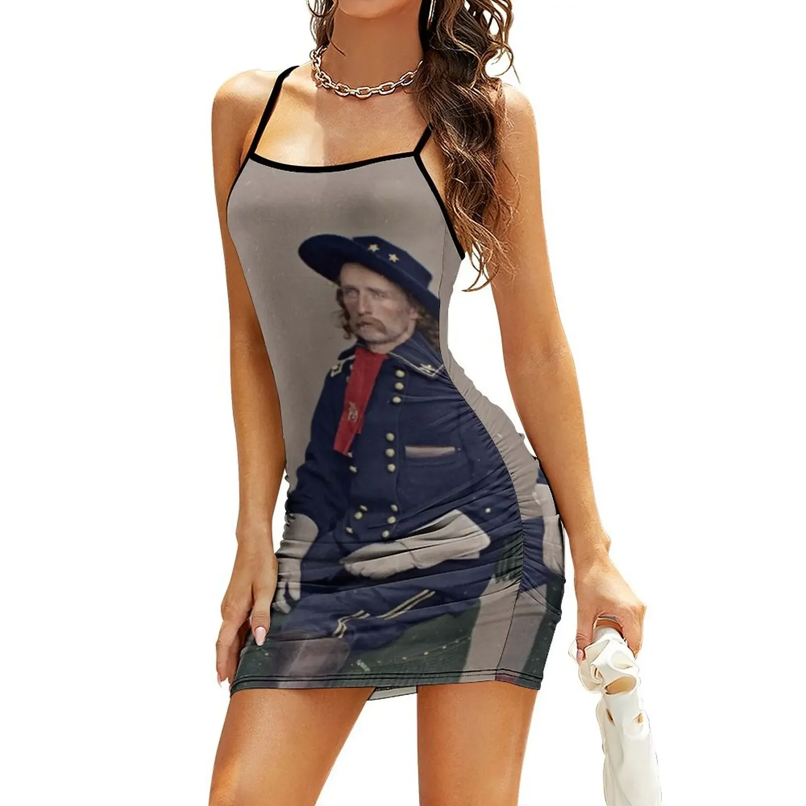 Джордж Армстронг Кастер Платье на бретельках Женское платье летнее повседневное