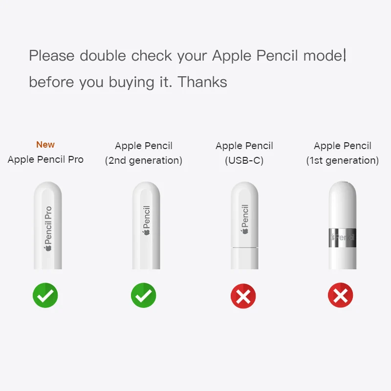 Силиконовый чехол для Apple Pencil Pro 2024 и 2-го поколения