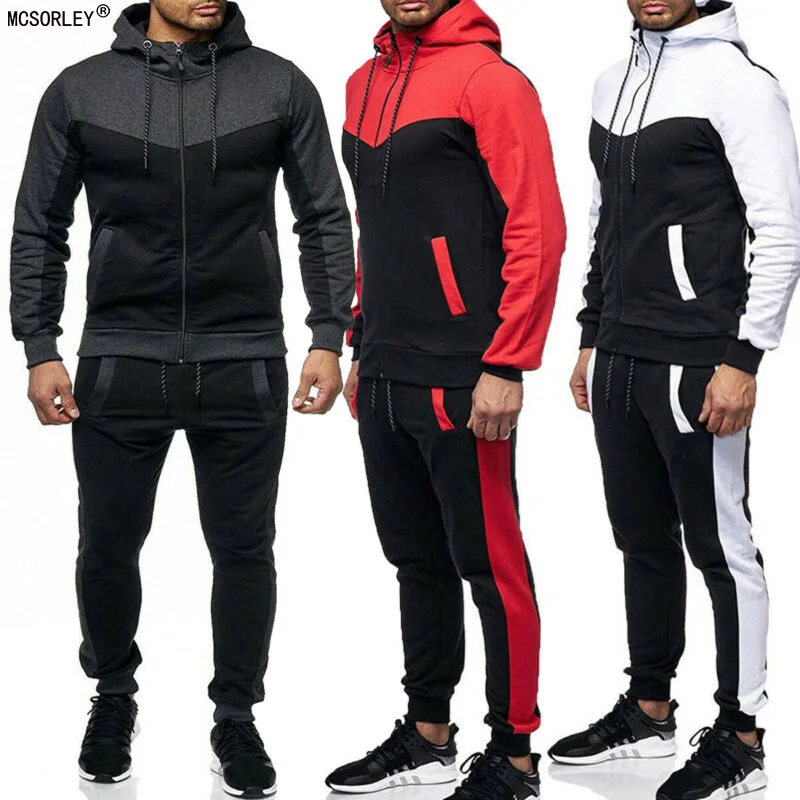 

MCSORLEY Brand Men's Hoodies Tracksuit 2 Pcs Hoodie Pants Sets 2022 Autumn Winter Men Outfits Sportswear Suit Running Sweatsuit