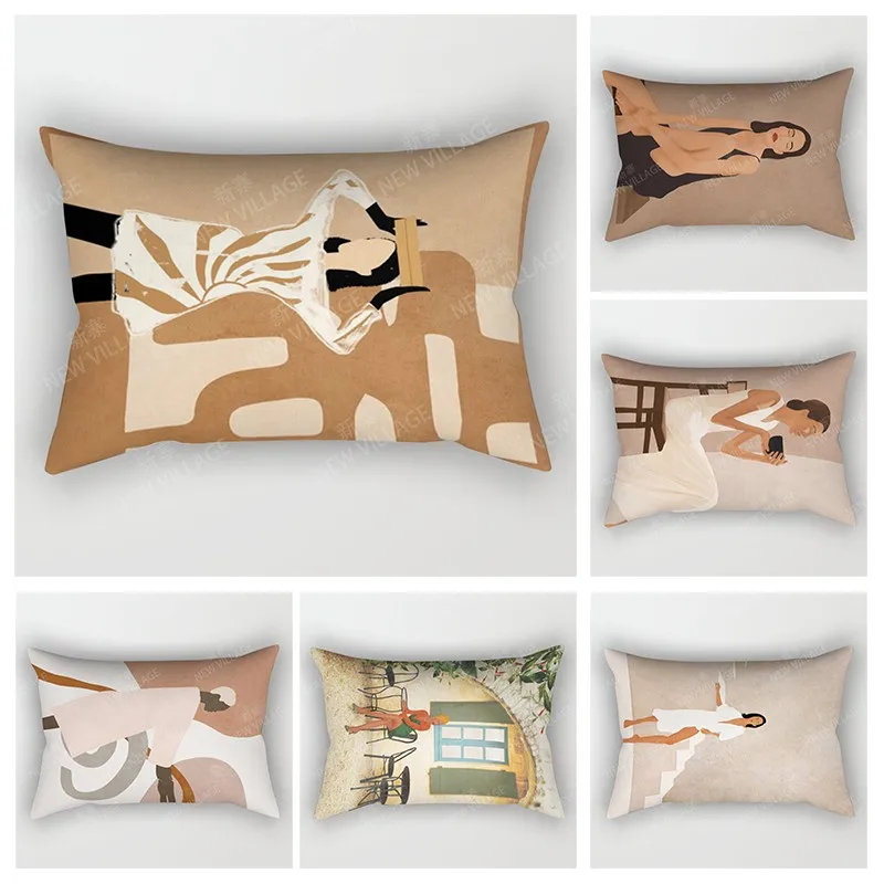 

Nordic fall home decor 30*50 throw pillow cover sofa modern abstract geometric boho living room Cushion cover 50x70 30x50 40x60