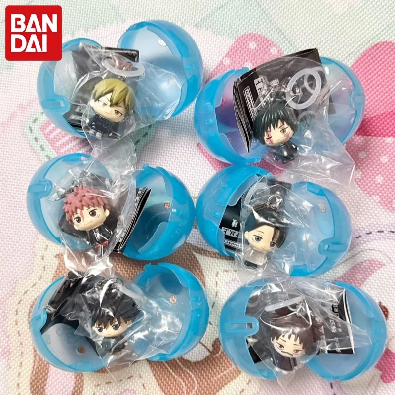 Фото Брелок-подвеска Bandai Jujutsu Kaisen Gashapon: мини-фигурка Юджи Итадори, Мегуми Фушигуро, аниме-украшение №1